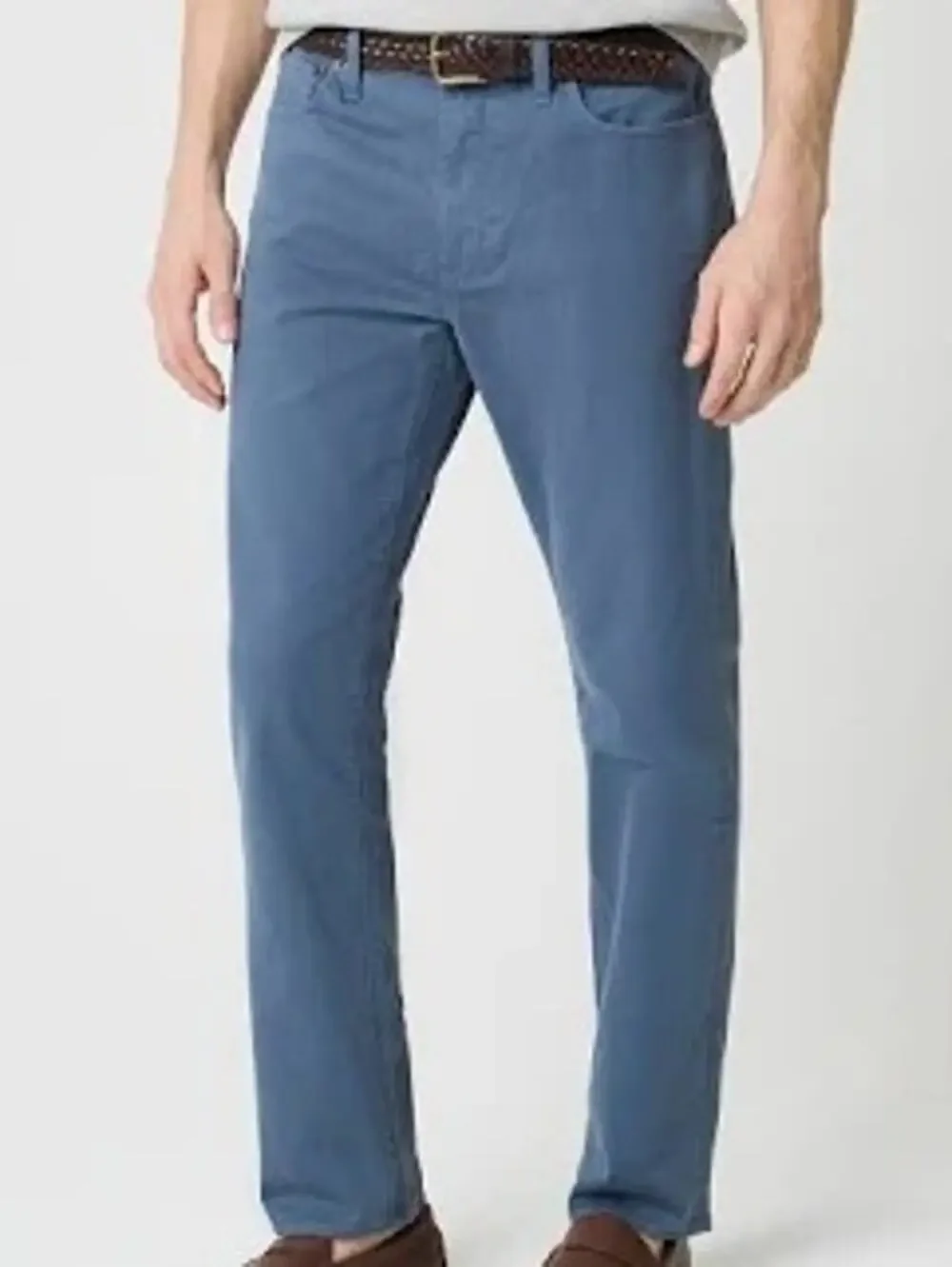 J Crew Men Slim Fit Garment Dyed Five Pocket Jean Blue Work Casual Office 32x34
